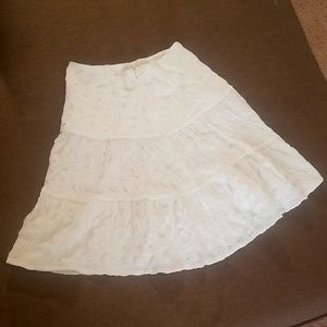ASOS US Size 2 Frilled Mini-Skirt in White